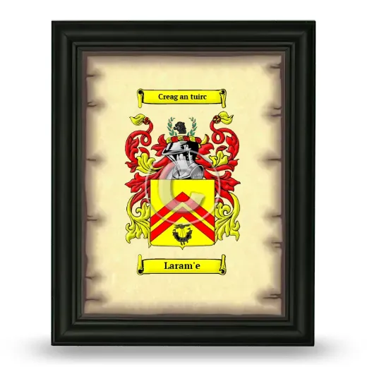 Laram'e Coat of Arms Framed - Black
