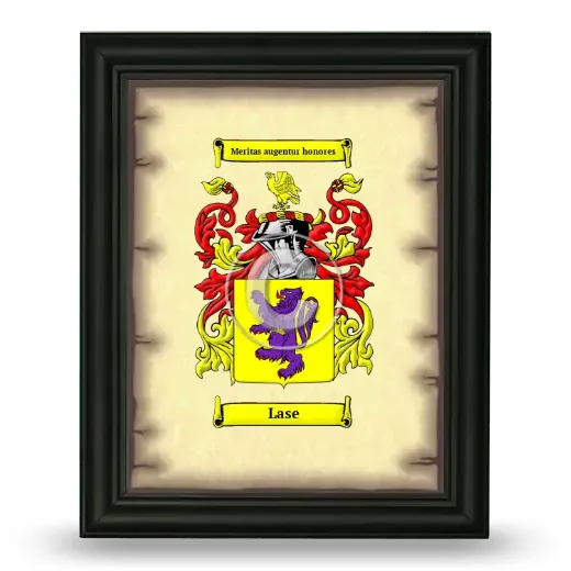 Lase Coat of Arms Framed - Black