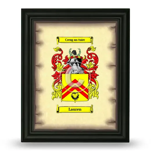 Lauren Coat of Arms Framed - Black