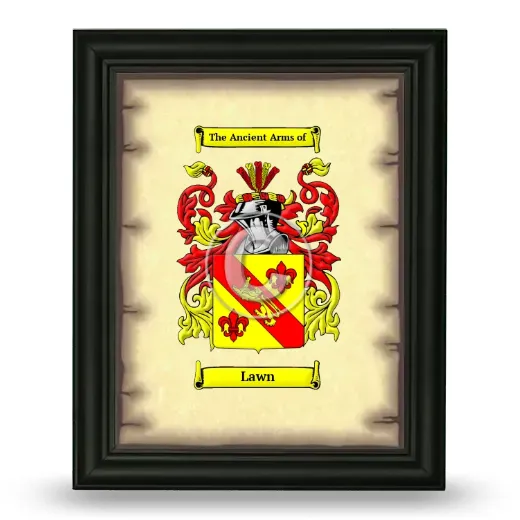 Lawn Coat of Arms Framed - Black
