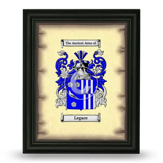 Legace Coat of Arms Framed - Black