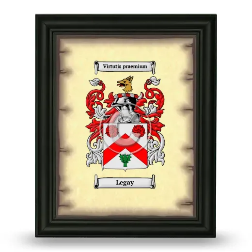 Legay Coat of Arms Framed - Black