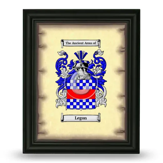 Legon Coat of Arms Framed - Black