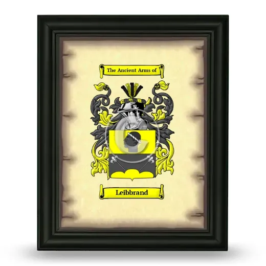 Leibbrand Coat of Arms Framed - Black
