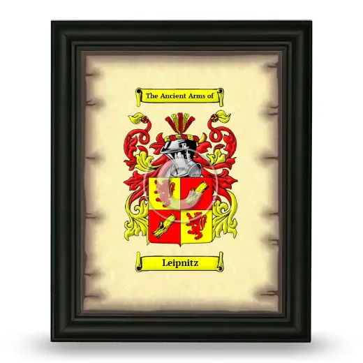 Leipnitz Coat of Arms Framed - Black