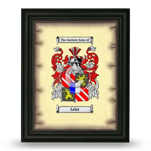 Leist Coat of Arms Framed - Black