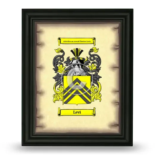 Levi Coat of Arms Framed - Black