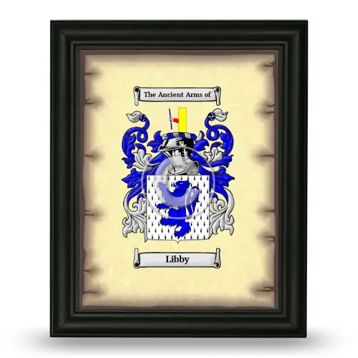 Libby Coat of Arms Framed - Black