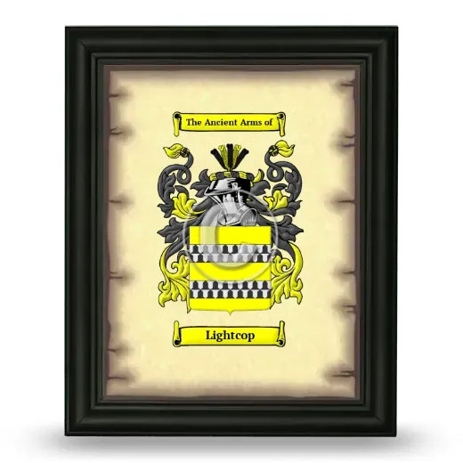 Lightcop Coat of Arms Framed - Black