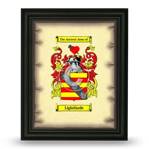 Lightfarde Coat of Arms Framed - Black