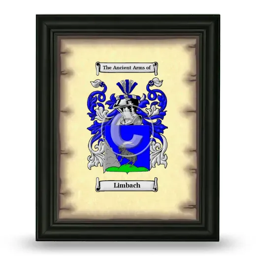 Limbach Coat of Arms Framed - Black