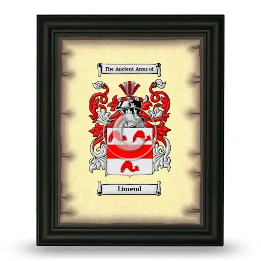 Limend Coat of Arms Framed - Black