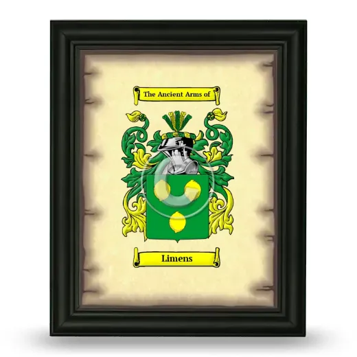 Limens Coat of Arms Framed - Black