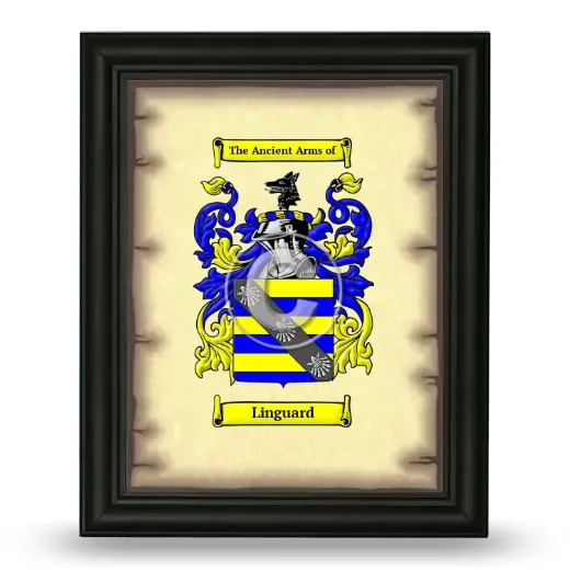 Linguard Coat of Arms Framed - Black