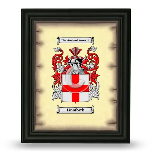 Linnforth Coat of Arms Framed - Black