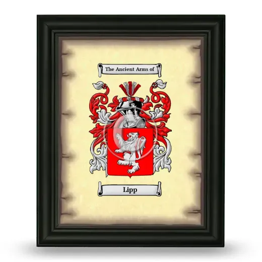 Lipp Coat of Arms Framed - Black