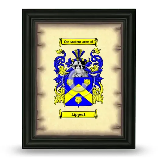 Lippert Coat of Arms Framed - Black