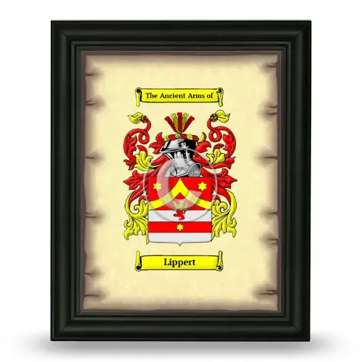 Lippert Coat of Arms Framed - Black
