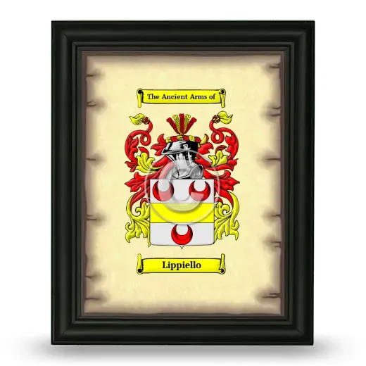 Lippiello Coat of Arms Framed - Black