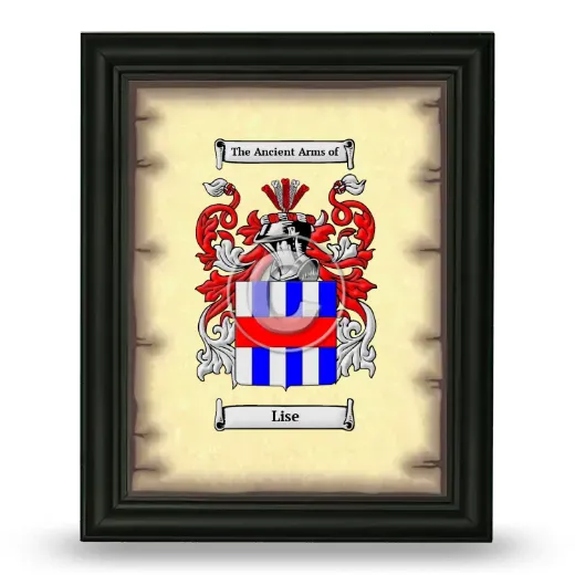 Lise Coat of Arms Framed - Black