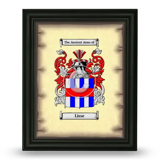 Lisse Coat of Arms Framed - Black
