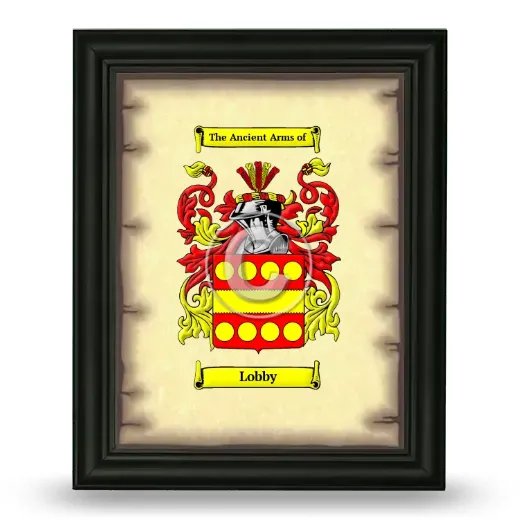 Lobby Coat of Arms Framed - Black