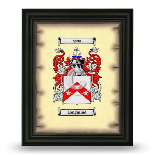 Longmind Coat of Arms Framed - Black