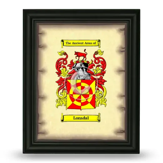 Lonsdal Coat of Arms Framed - Black