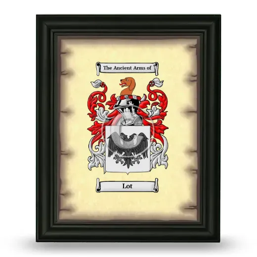 Lot Coat of Arms Framed - Black