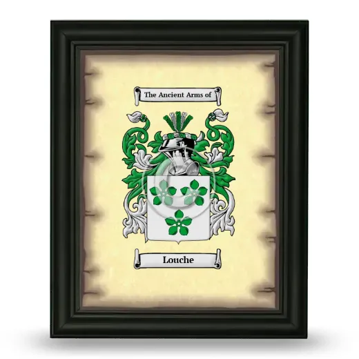 Louche Coat of Arms Framed - Black