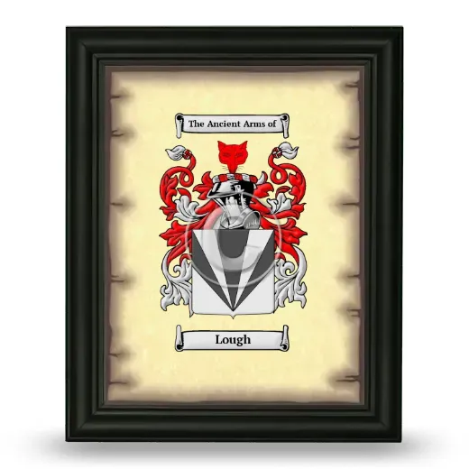 Lough Coat of Arms Framed - Black