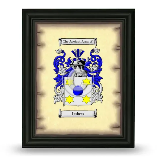 Luben Coat of Arms Framed - Black