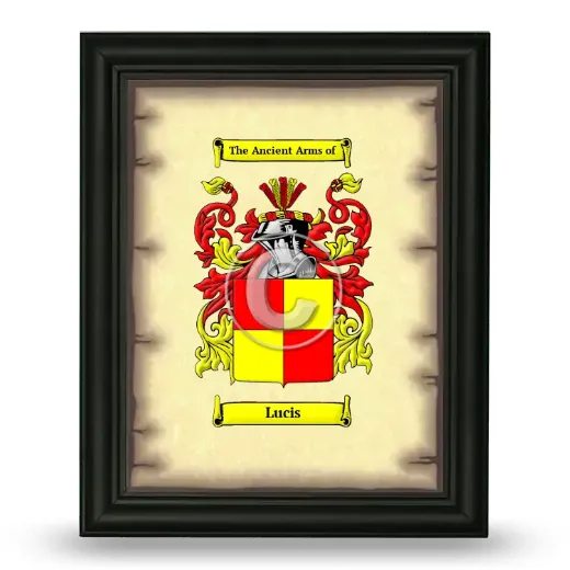 Lucis Coat of Arms Framed - Black