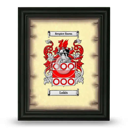 Lukis Coat of Arms Framed - Black
