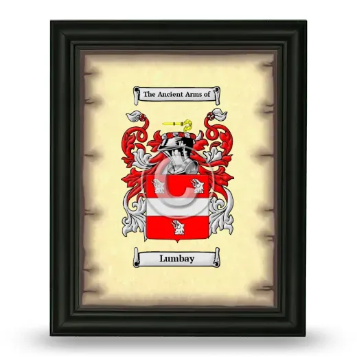 Lumbay Coat of Arms Framed - Black