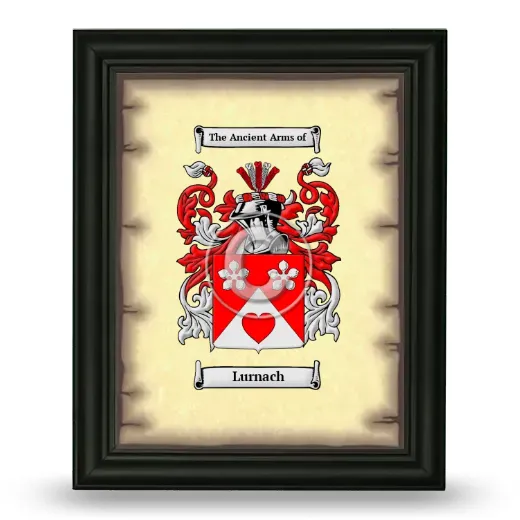 Lurnach Coat of Arms Framed - Black