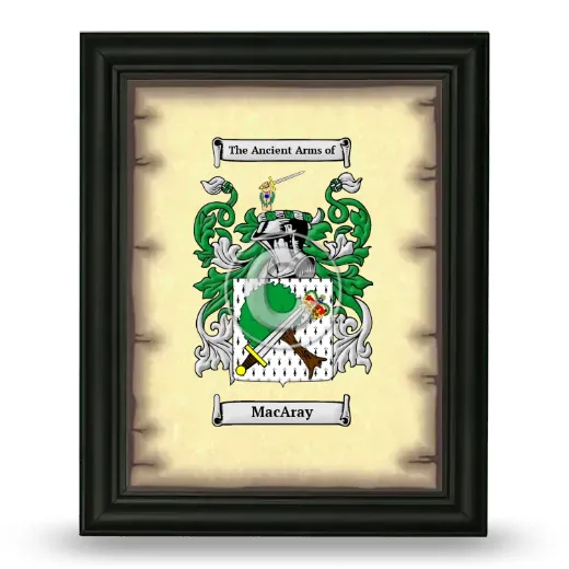 MacAray Coat of Arms Framed - Black