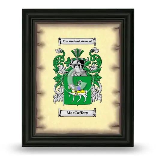 MacCaffery Coat of Arms Framed - Black