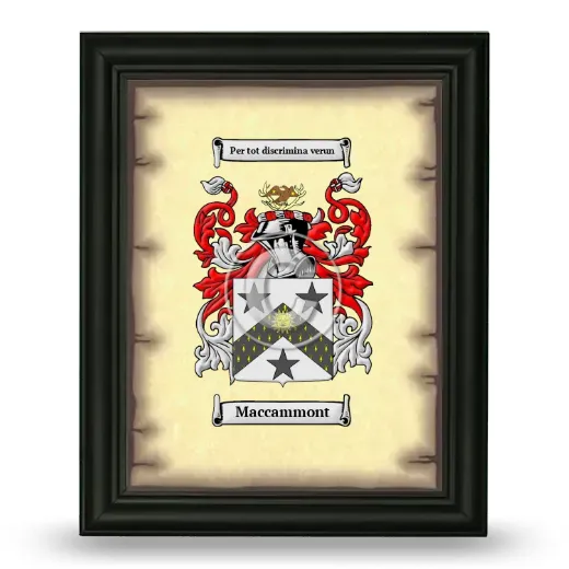Maccammont Coat of Arms Framed - Black