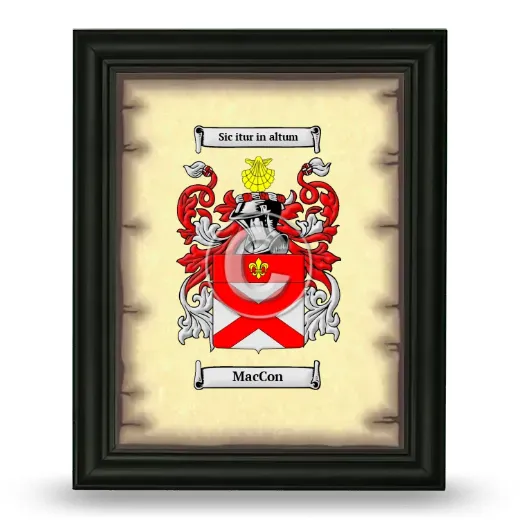 MacCon Coat of Arms Framed - Black