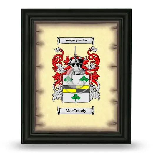 MacCready Coat of Arms Framed - Black