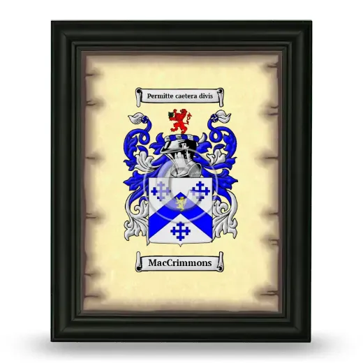 MacCrimmons Coat of Arms Framed - Black