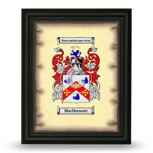MacDermott Coat of Arms Framed - Black