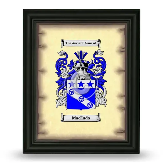 MacEndo Coat of Arms Framed - Black