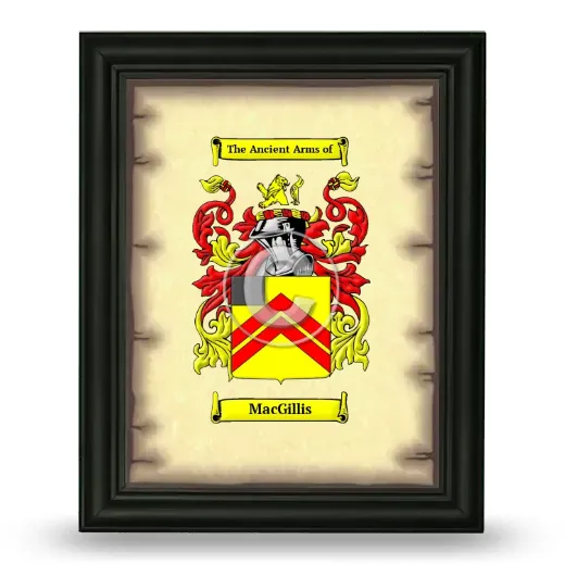 MacGillis Coat of Arms Framed - Black