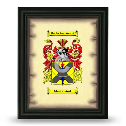 MacGovind Coat of Arms Framed - Black
