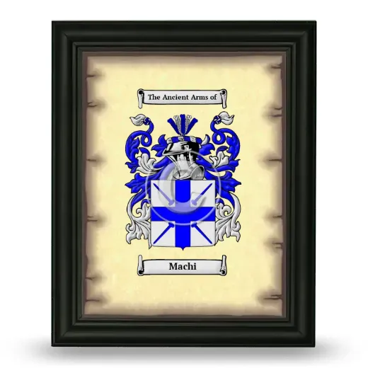 Machi Coat of Arms Framed - Black