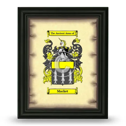 Macket Coat of Arms Framed - Black