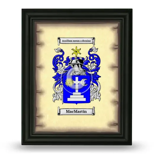 MacMartin Coat of Arms Framed - Black