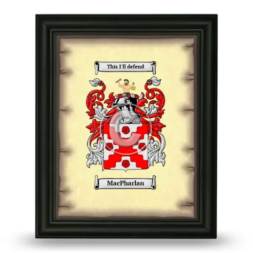MacPharlan Coat of Arms Framed - Black